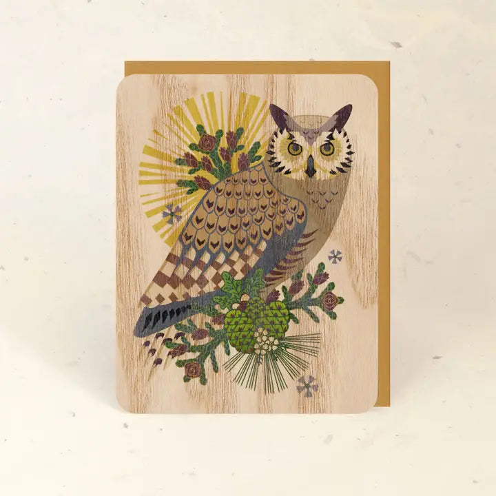 Sustainable Wood Greeting Card