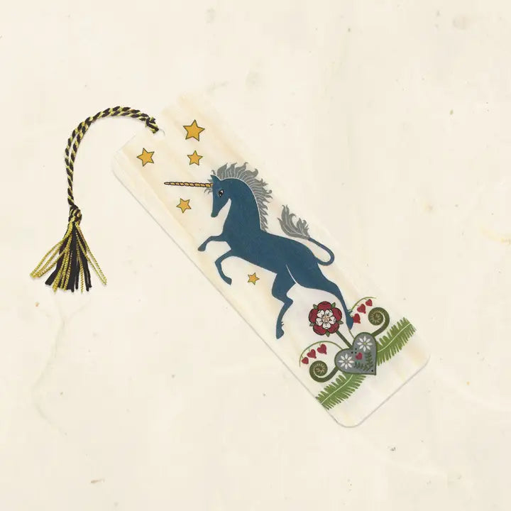 Eco-Friendly Fine Art Wood Bookmark with Tassel