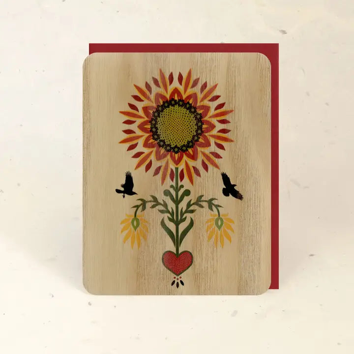 Sustainable Wood Greeting Card