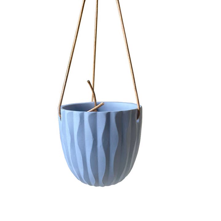 Virago Ceramic Hanging Planter with Cord