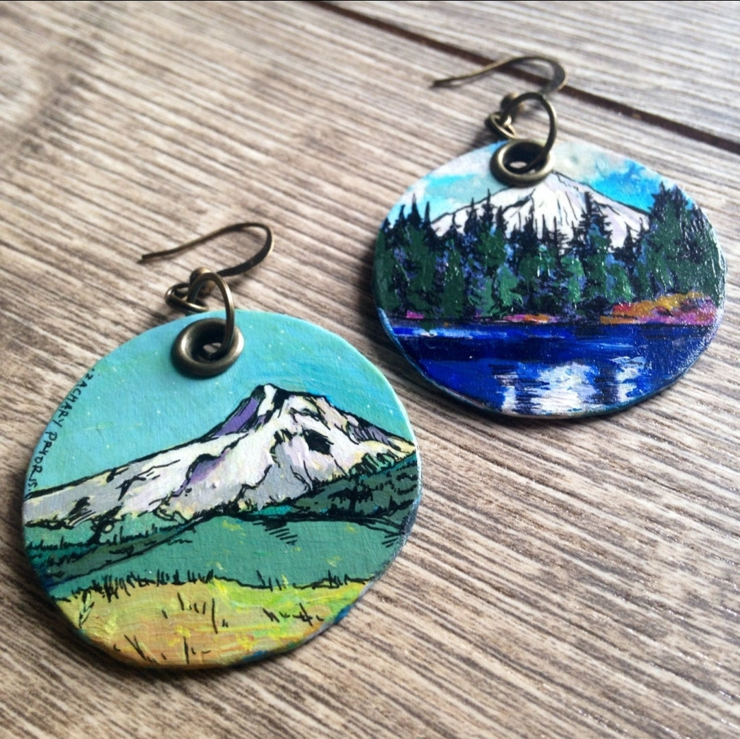 Handpainted Earrings CC