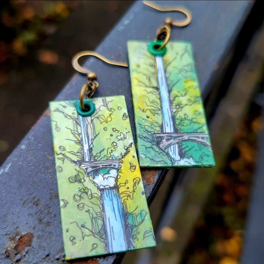 Handpainted Earrings CC