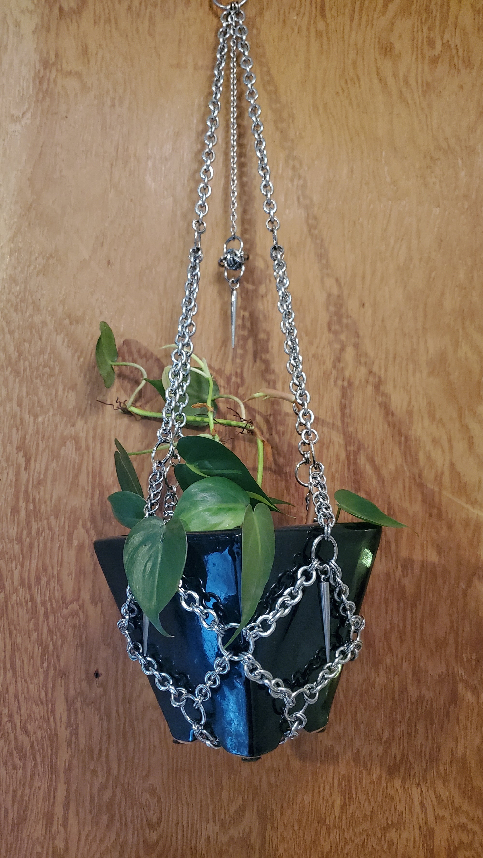 Steel Woven Chain Plant Hanger CC