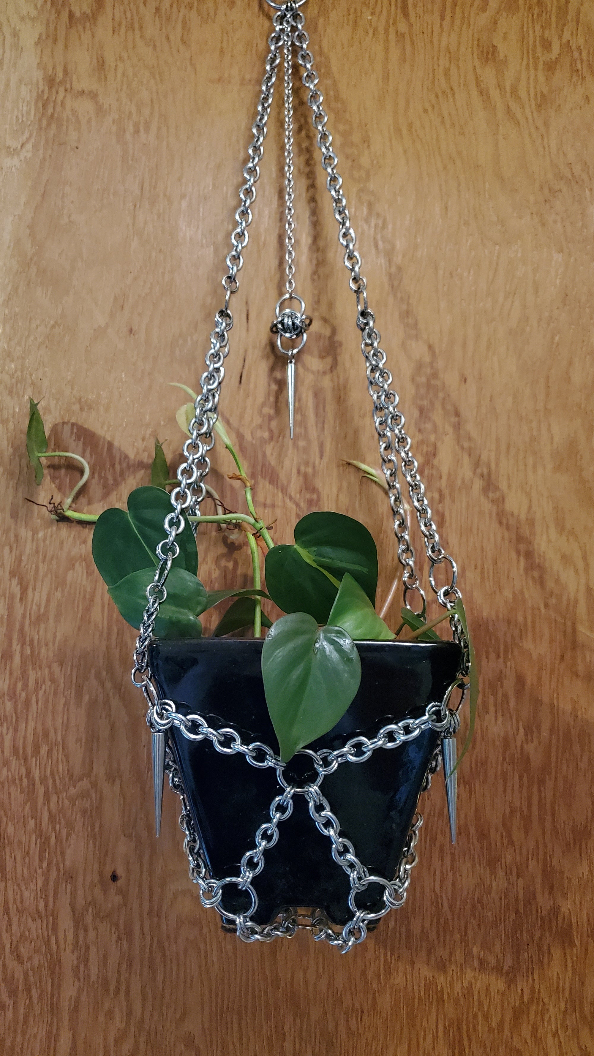 Steel Woven Chain Plant Hanger CC