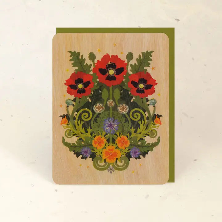 Sustainable Wood Greeting Card