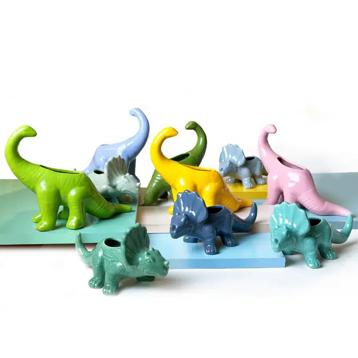 dinosaur planter succulent Dinosaur succulent planter, assorted