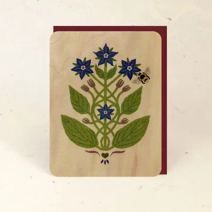 Sustainable Wood Greeting Card
