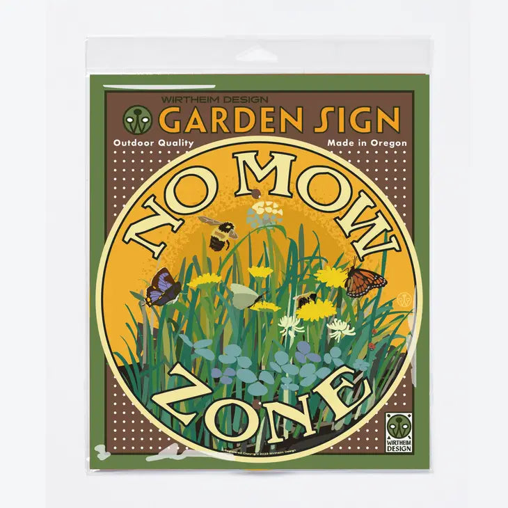 Garden Sign- No Mow Zone