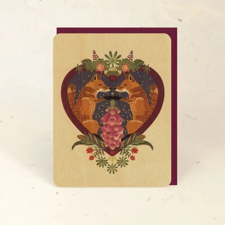 Sustainable Wood Greeting Card