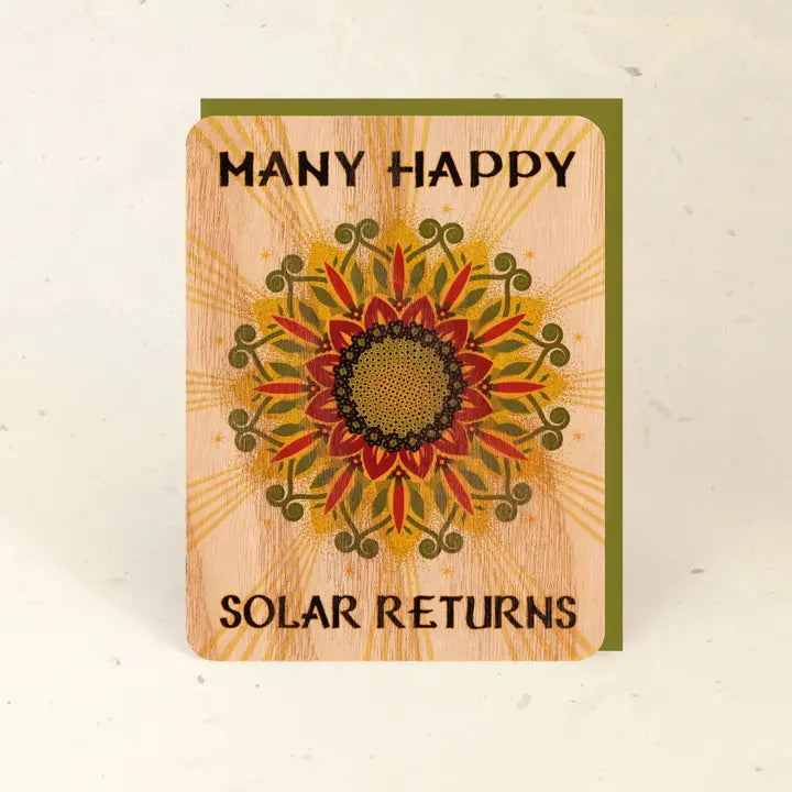 Sustainable Wood Greeting Card