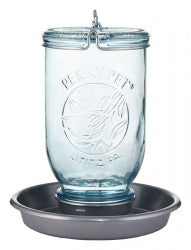Mason Jar Waterer Blue 32 oz