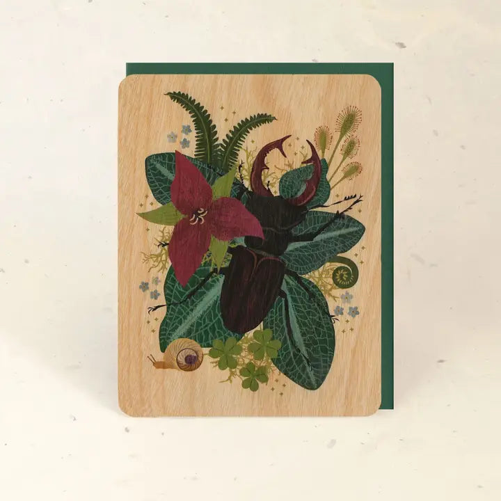 Sustainable Wood Greeting Card