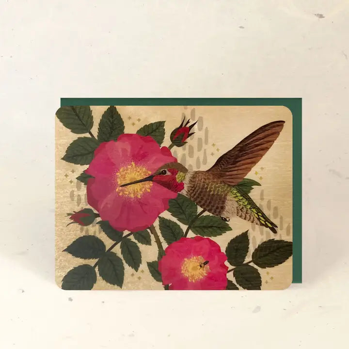 Sustainable Wood Greeting Card