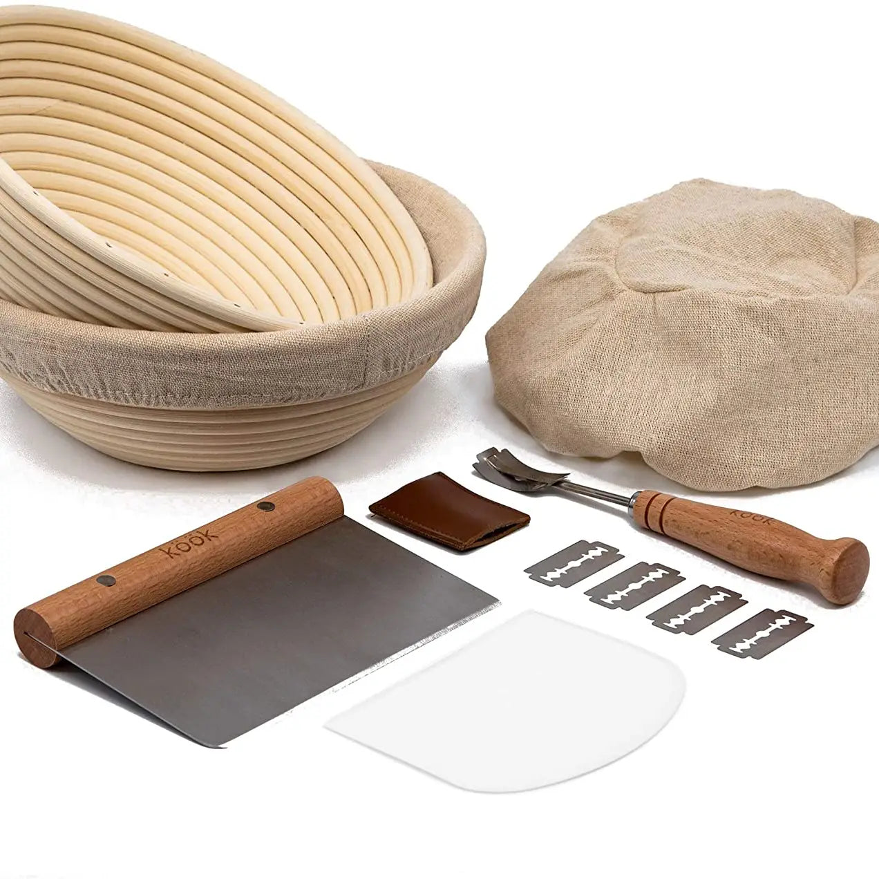 Kook 10 Piece Round Proofing Set