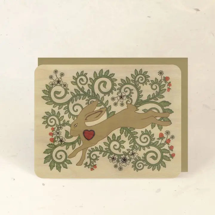 Sustainable Wood Greeting Card