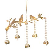 Flamed Birds with Bells Wind Chime