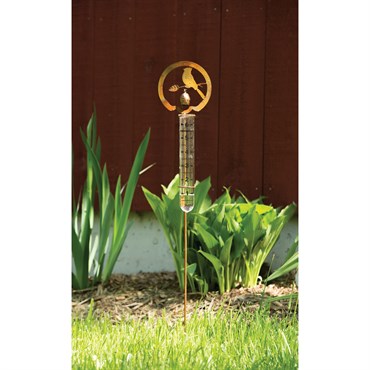 Bird Rain Gauge Stake