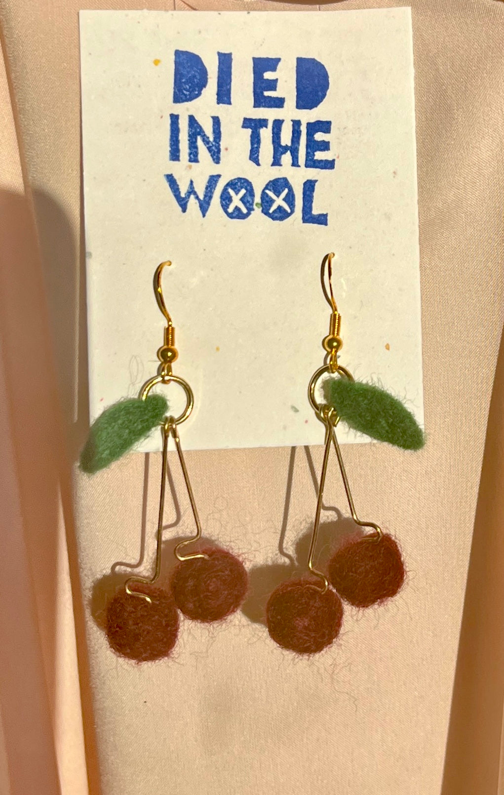 Died In The Wool Earrings CC