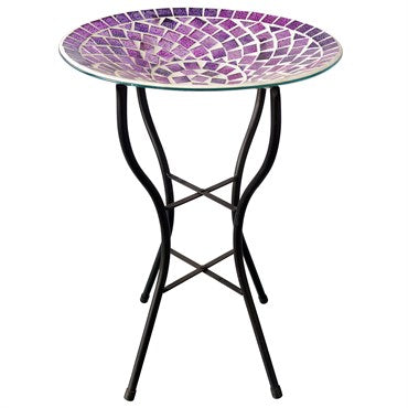 Gardener Select Mosaic Glass Birdbath