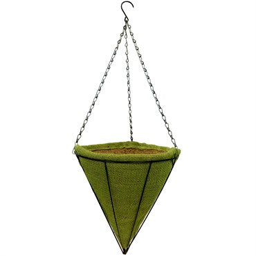 Gardener Select Jute Cone Hanging Basket