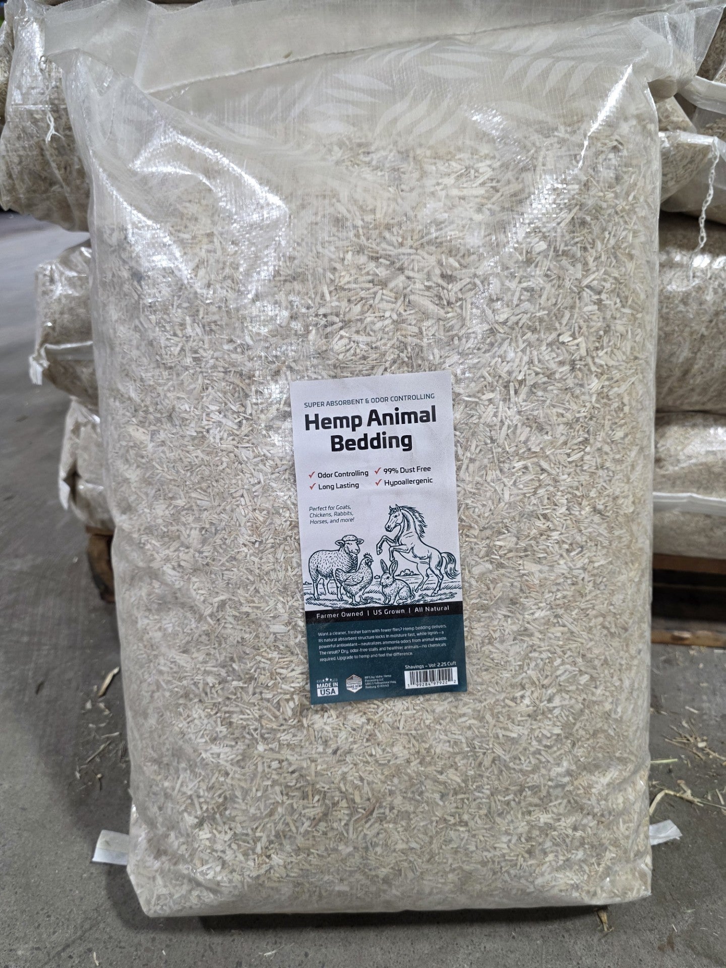 Hemp Animal Bedding 2.25 cf
