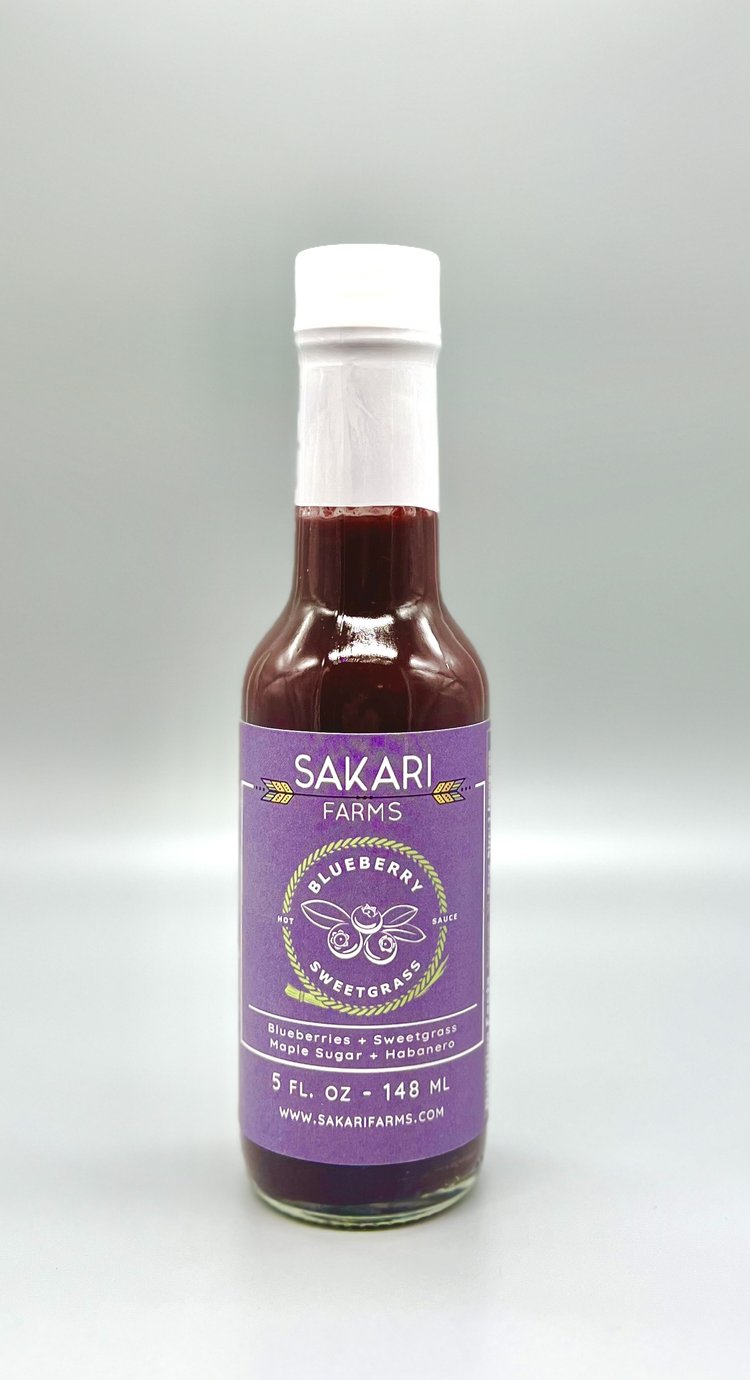 Sakari Farms Blueberry Sweetgrass Hot Sauce