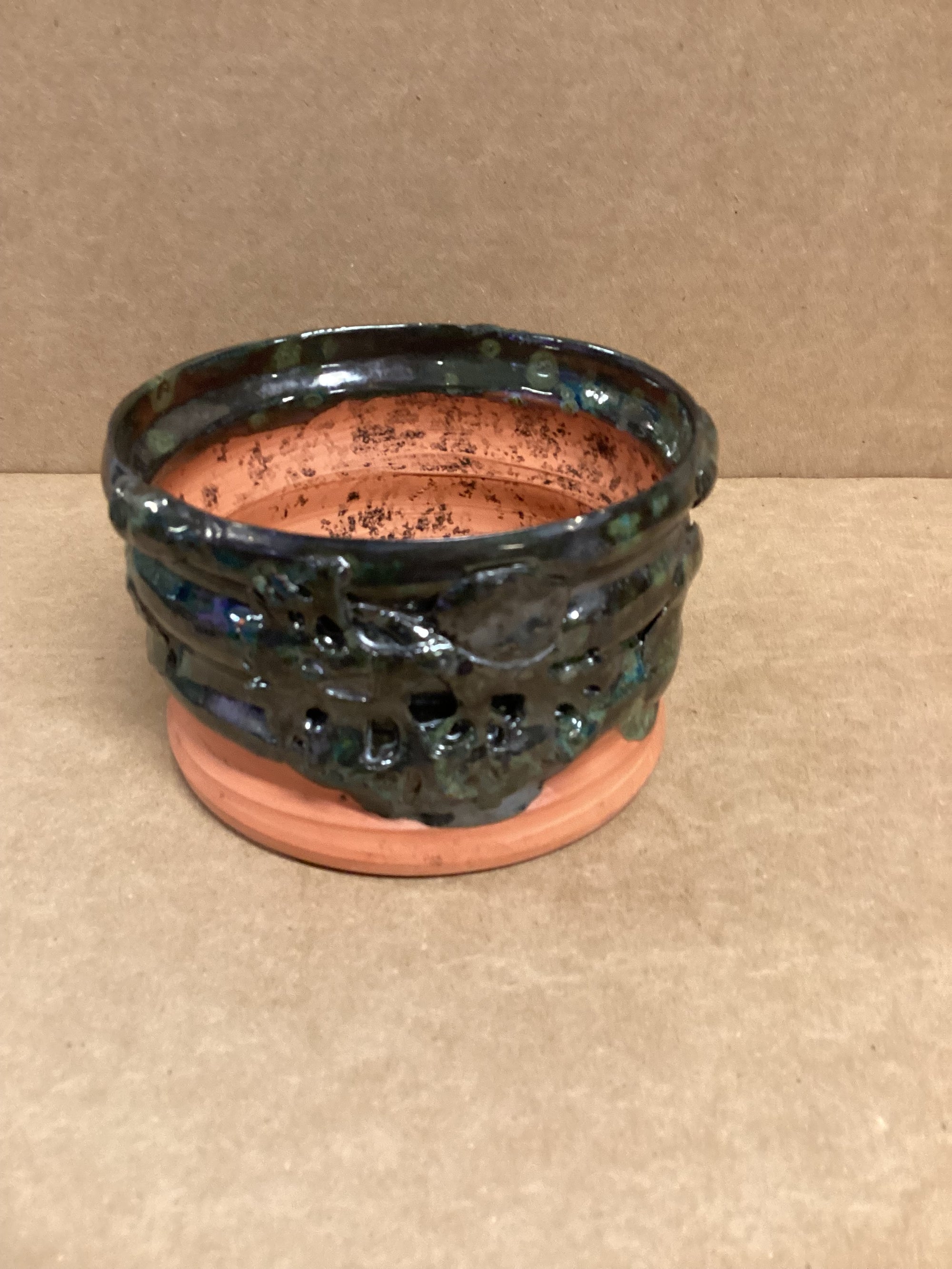 Small Green Terracotta Planter CC