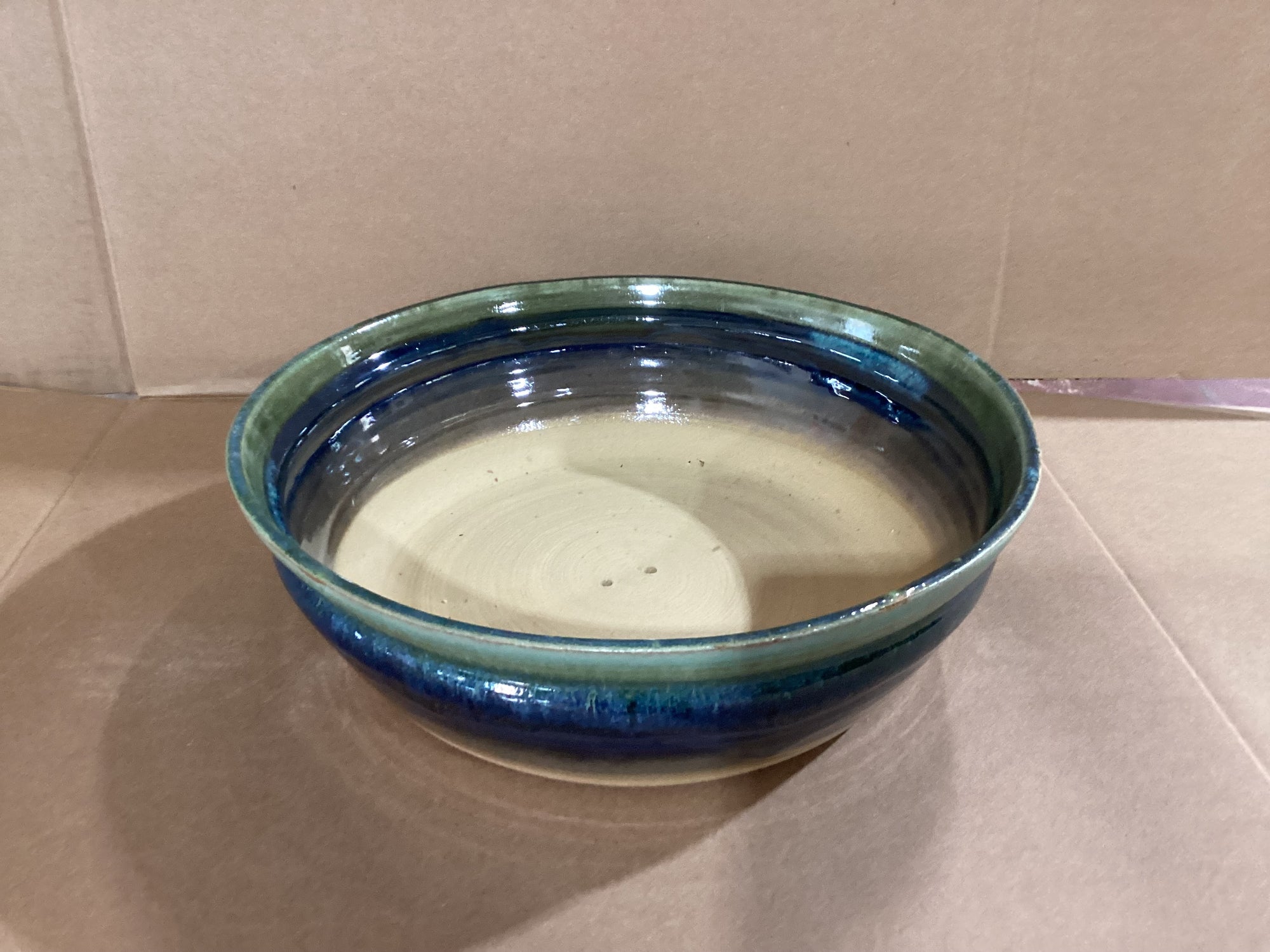 Blue and Green Bowl Planter CC