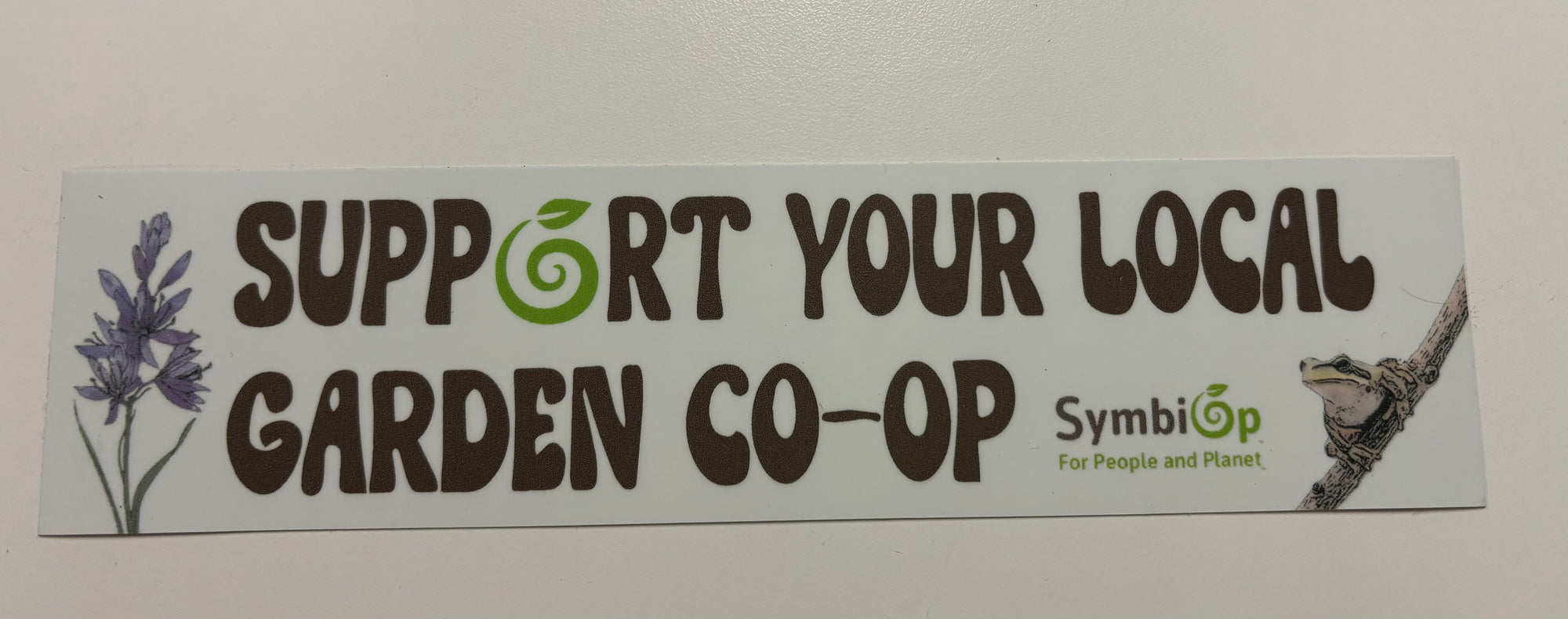 SymbiOp Bumper Sticker: Support Your Local Garden Co-op