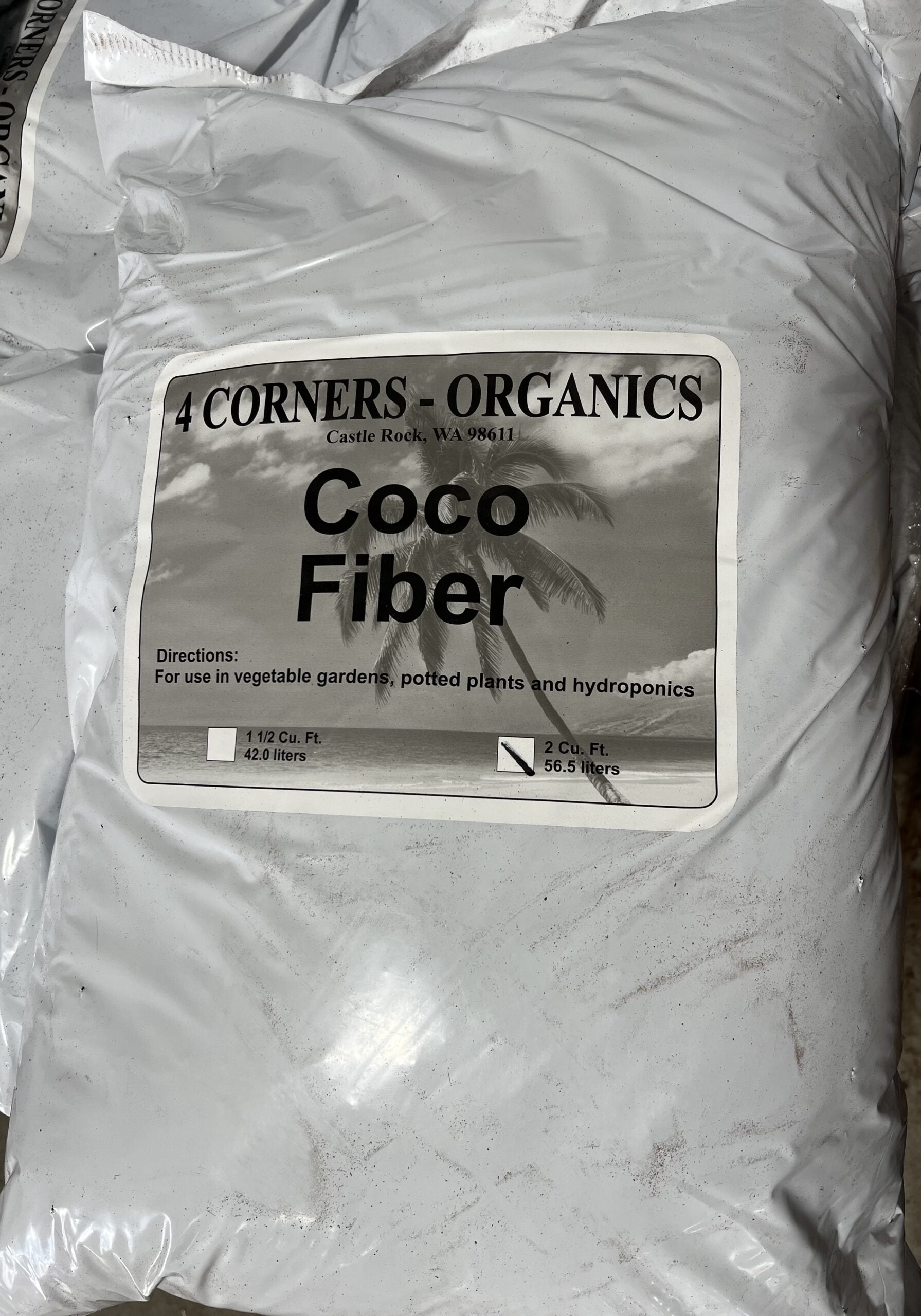 Coco Coir Triple Washed 2 cf