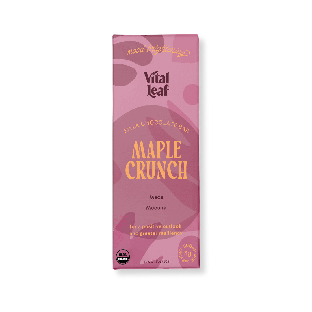 Vital Leaf Maple Crunch Mylk Chocolate Bar