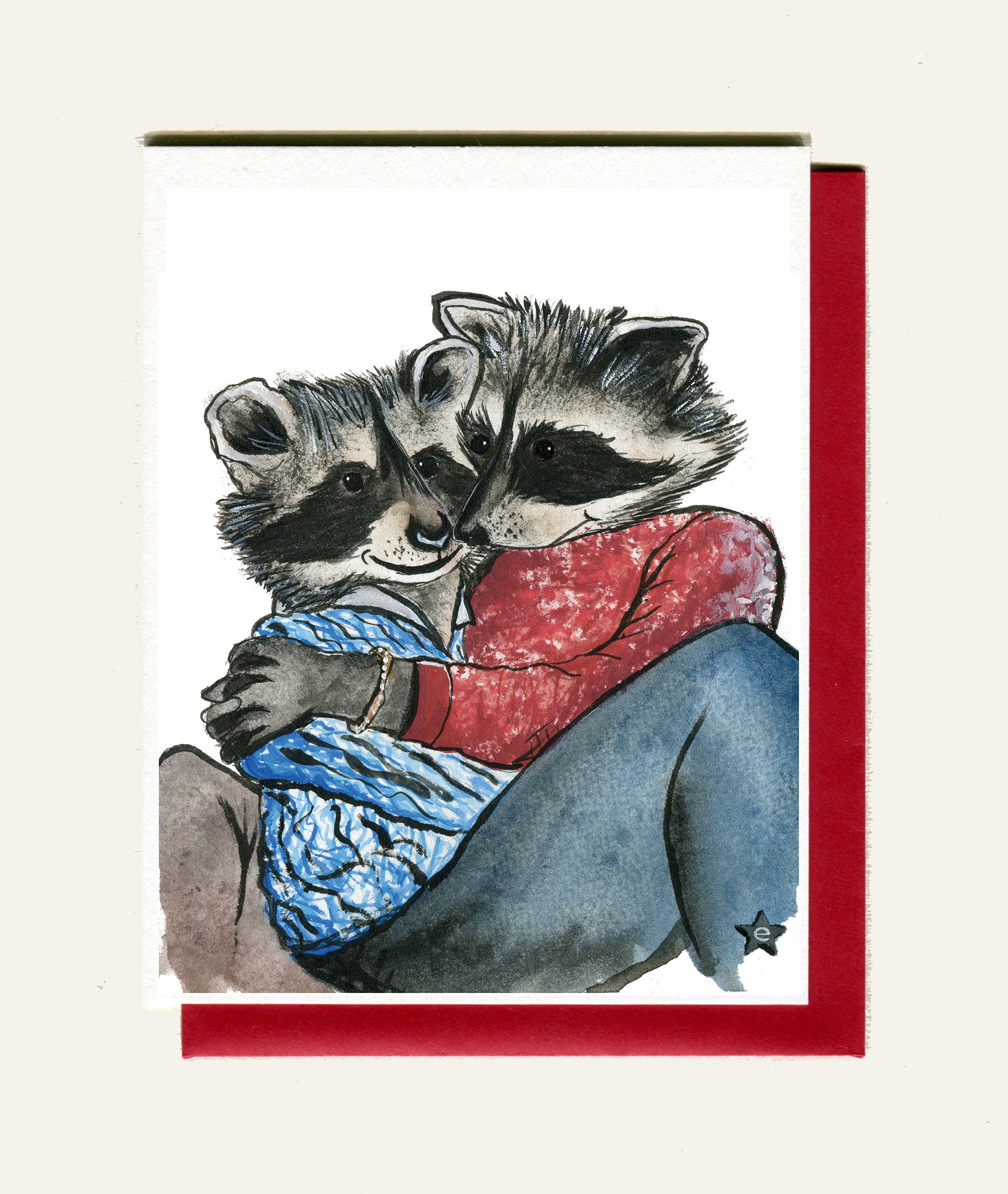 Affectionate Animals Greeting Cards