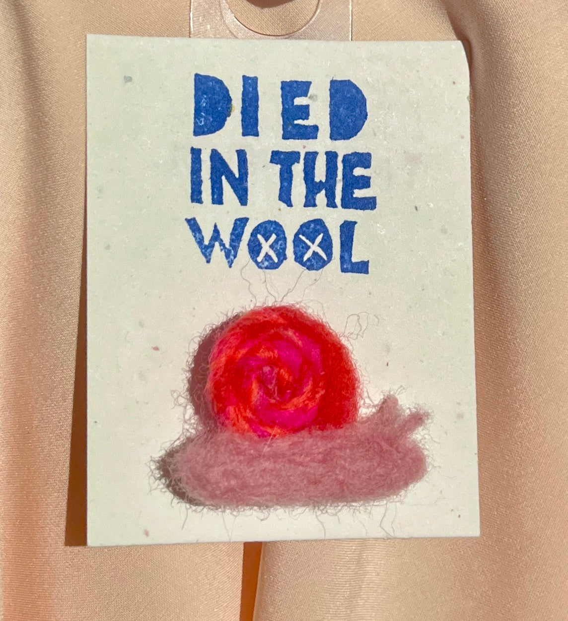 Died In The Wool Pin CC