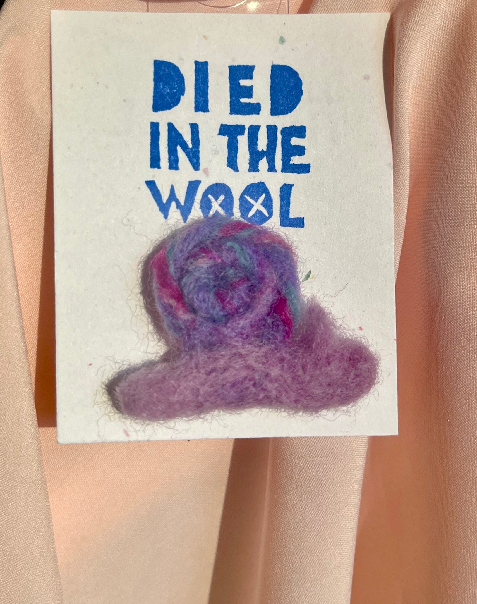 Died In The Wool Pin CC