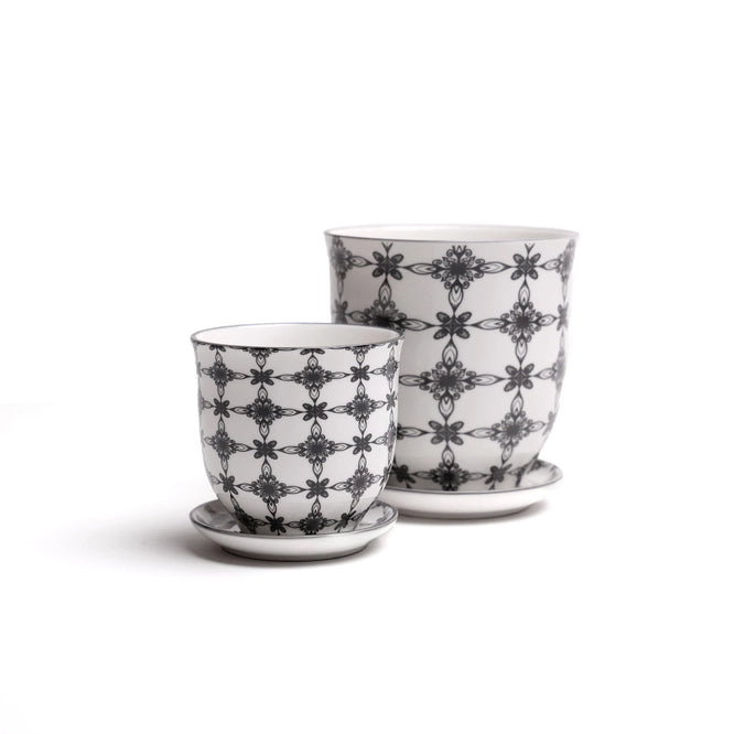 Liberte Indoor Porcelain Plant Pots, 4.5"