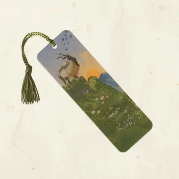 Eco-Friendly Fine Art Wood Bookmark with Tassel