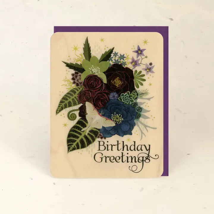 Sustainable Wood Greeting Card