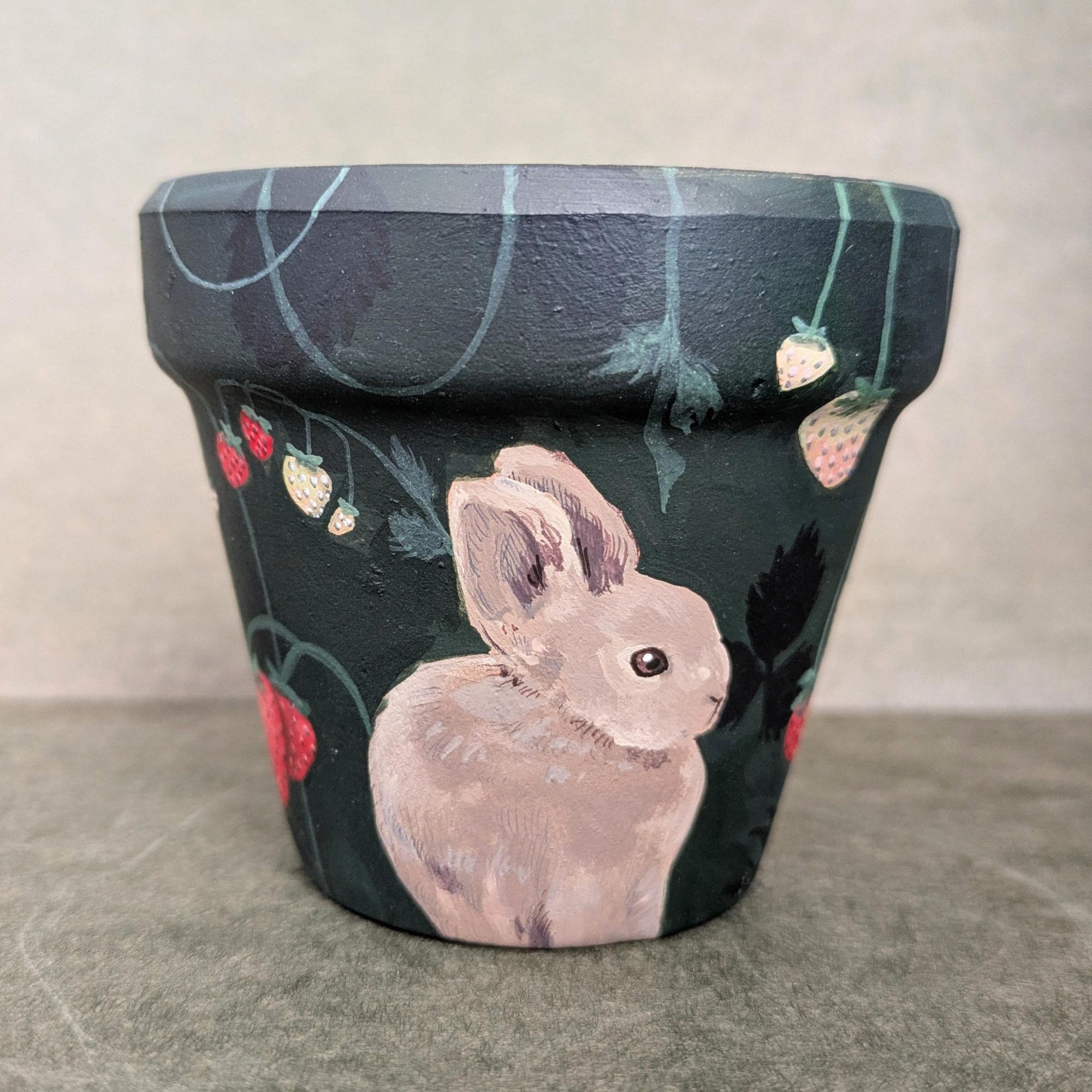 LInda Lu Arts Hand Painted Pots CC