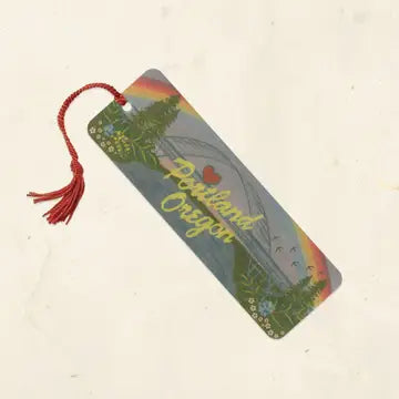 Eco-Friendly Fine Art Wood Bookmark with Tassel