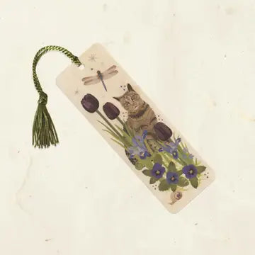 Eco-Friendly Fine Art Wood Bookmark with Tassel