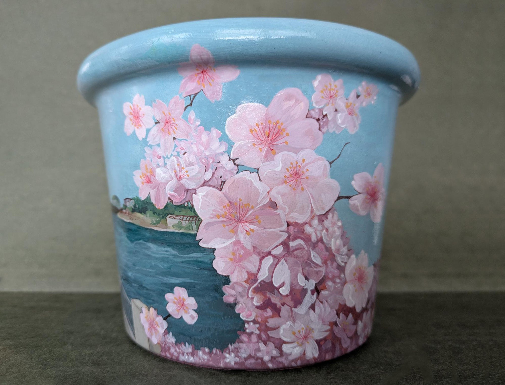 LInda Lu Arts Hand Painted Pots CC