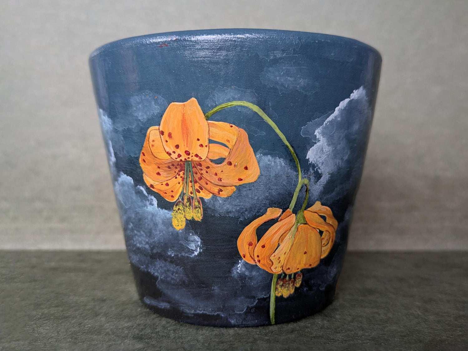 LInda Lu Arts Hand Painted Pots CC