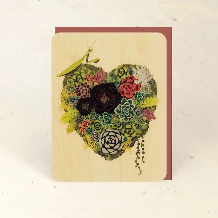 Sustainable Wood Greeting Card
