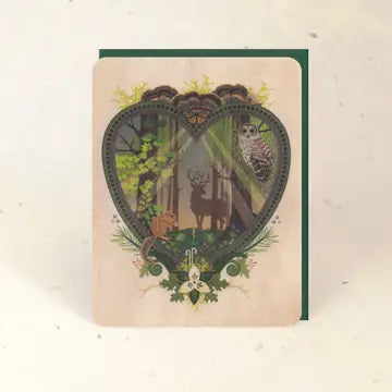 Sustainable Wood Greeting Card