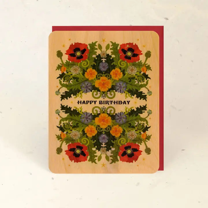 Sustainable Wood Greeting Card