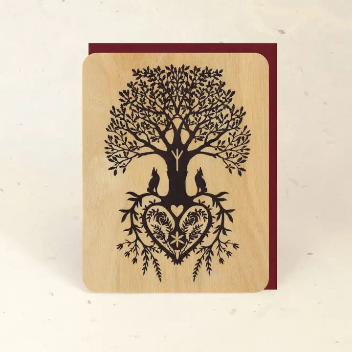 Sustainable Wood Greeting Card