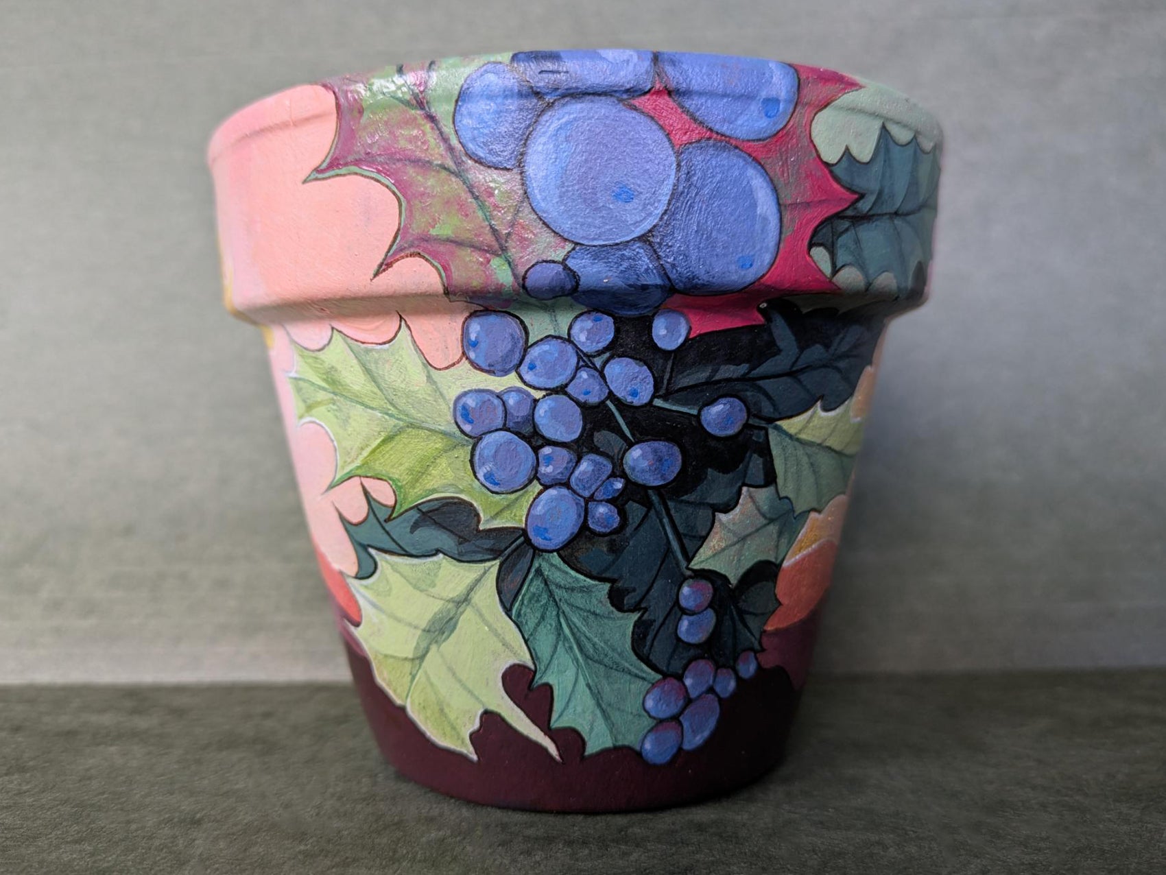 LInda Lu Arts Hand Painted Pots CC