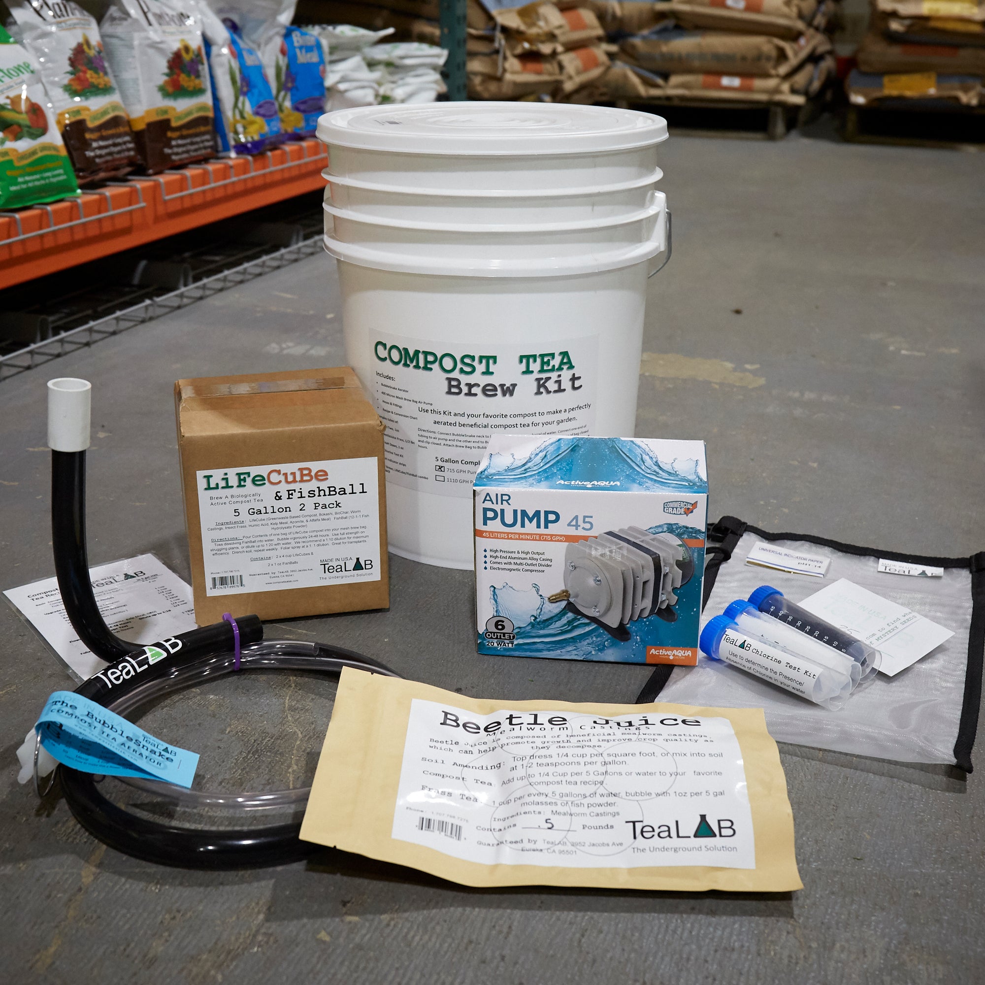 Complete 5 Gallon Compost Tea Kit