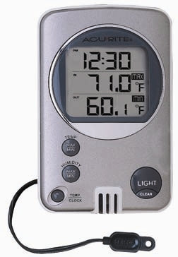 AcuRite Digital Window Thermometer in the Thermometer Clocks department at