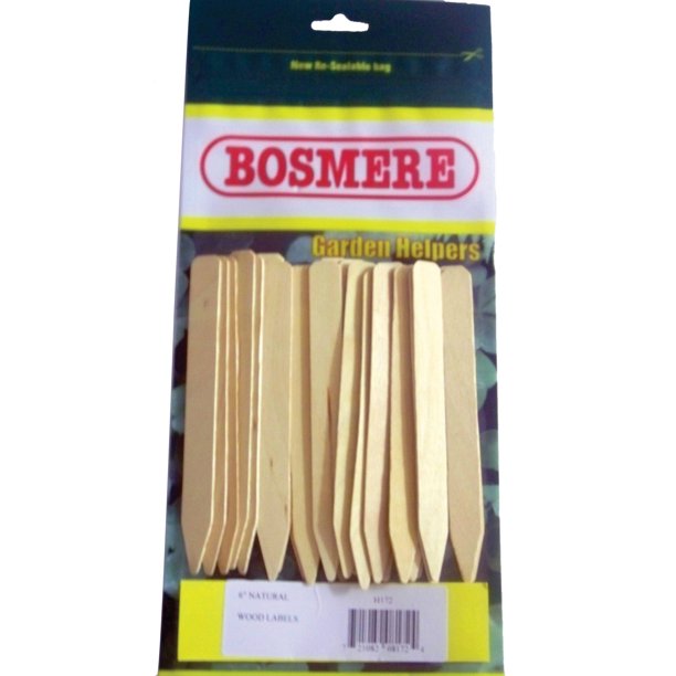 Bosmere Wood Plant Labels 6" 25 pack